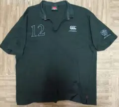 Canterbury ラガーシャツ 3L 黒 12番