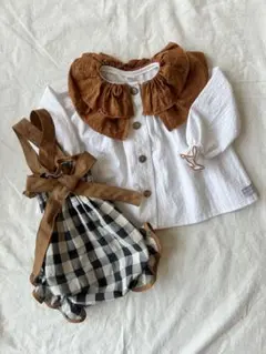 baby triana ホワイト/ブラック 七分袖 ワンピース 24/36ヶ月 baby triana ホワイト/ブラック 七分袖 ワンピース 24/36ヶ月