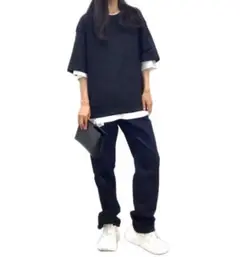 スエットTシャツ5分袖