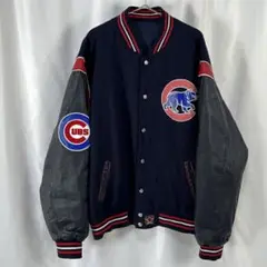 シカゴカブス MLB JH DESIGN 袖レザー スタジャン リバーシブル