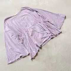 pink adobe カットソー フレアスリーブ ラベンダー コットン Mサイズ