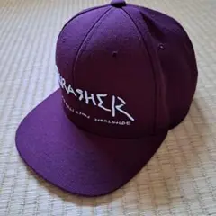 THRASHER バーガンディ キャップ