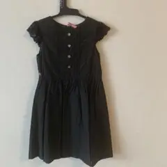 any FAMフリル袖 黒ワンピース