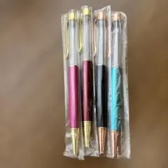 多色ボールペンセット クリスタル装飾付き