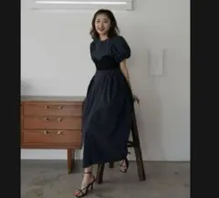 MASON RAVIEW ビスチェ付きパフワンピース