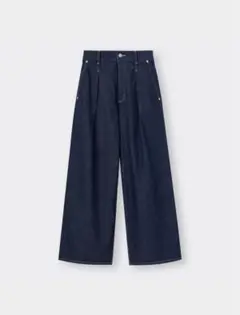 【GU】ライトデニムワイドパンツ