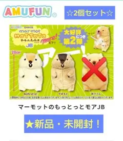 8/5迄限定！新品☆【マーモットのもっとっとモア】JBぬいぐるみ(★2個セット)
