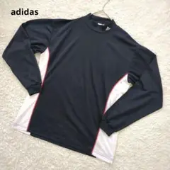 adidas　アディダス　長袖シャツ　Mサイズ 　ネイビー
