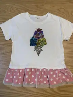スパンコールTシャツ　120