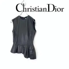 Christian Dior ディオール ラムレザー チュニック ワンピース