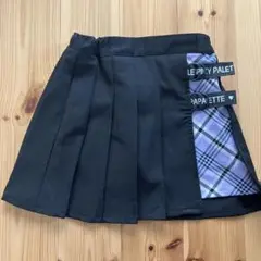 期間限定値下げ　黒　紫　チェック柄　スカート　130