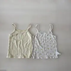 UNIQLO コットンメッシュキャミソール（2枚組）90