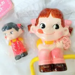 ＊ペコちゃん＊陶器製 タオル掛け タオルハンガー＊ソフビ フィギュア＊レトロ＊