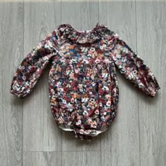 【bebe organic】花柄ロンパース 18M