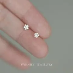 スターダイヤモンドピアス s925 レディース ゴールド 新作
