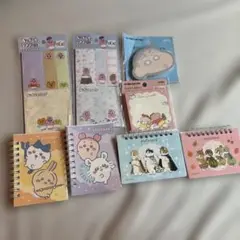ちいかわ おぱんちゅうさぎ クレヨンしんちゃん mofusandリングノート付箋