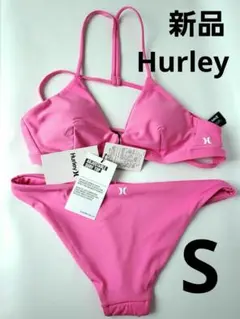 新品　Hurley ピンク セパレート水着　クロスデザイン S　ハーレー