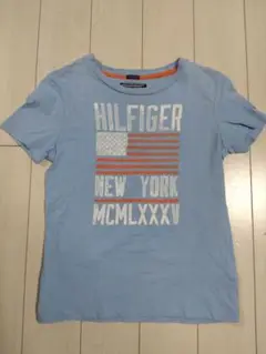 TOMMY HILFIGER 水色 Tシャツ 122