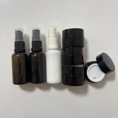 【SALE】ハンドメイド*遮光瓶　3本　スプレーボトル　クリーム容器　4つ