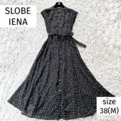 極美品 スローブイエナ 花柄ロングワンピース ウォッシャブル マルチ　ブラウン 極美品 スローブイエナ 花柄ロングワンピース ウォッシャブル
