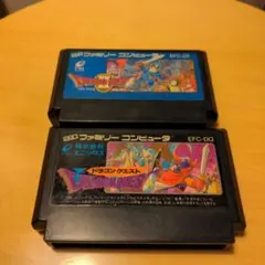 ファミコンソフトドラゴンクエスト1・2セット売り