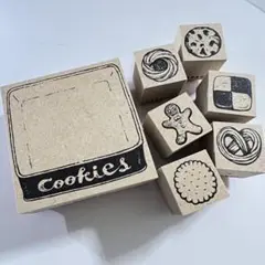 【新品】Redbug クッキー缶はんこセット ラバースタンプ