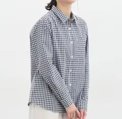 Honeys レギュラーシャツ ギンガムチェック 長袖 レディース 3L