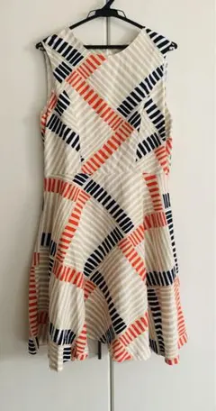 【美品】Orion London リネンノースリーブワンピース