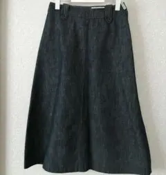 kettyケティ ダークデニム ひざ丈スカート　サイズ２