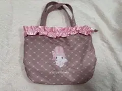 マイメロ 夢見るエンジェル　ピンク　フリル　トート