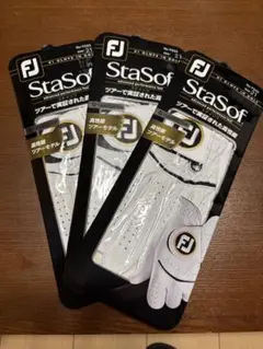期間限定値下げ新品未使用FJ StaSofゴルフグローブ 3個セットサイズ24 新品 3個セット フットジョイ ステイソフ ゴルフグローブ 左手