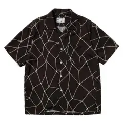 NEXUSVII HAWAIIAN SHIRT SPIDER-WEB BROWN