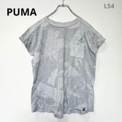 プーマ　半袖カットソー　Ｔシャツ　フレンチスリーブ　グレー　Ｓ　スポーツ 　ジム