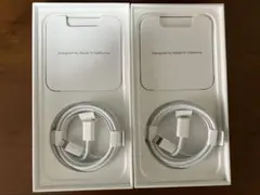 iPhone急速充電ケーブル　2本　Apple純正品　正規品　付属品　タイプC