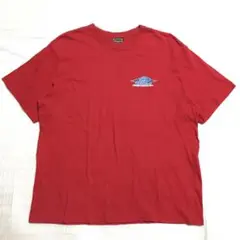 PIKO ピコ ロゴプリント コットン Tシャツ L 赤 半袖 サーフ メンズ