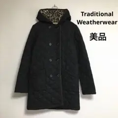 Traditional Weatherwear キルティングコート レオパード