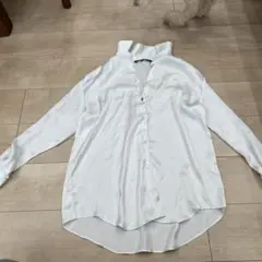 ZARA ホワイト 長袖シャツ Sサイズ