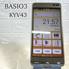 BASIO3 KYV43 Android スマートフォン　本体