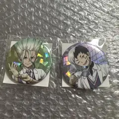Dr.STONE フクヤ FUKUYA キャラ福くじ缶バッジセット