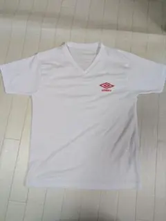 umbro ホワイト Vネックシャツ 160