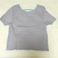 【即購入OK】 -wcloset ミニ丈 半袖 水色-