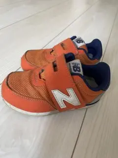 New Balance オレンジ スニーカー ベルクロ