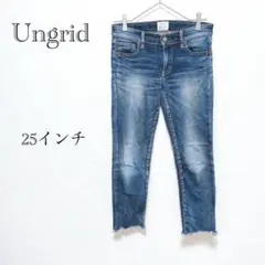 アングリッド Ungrid 切りっぱなしデニム 【25インチ】 ジーンズ 綿混