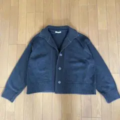 新品　韓国製カーディガン グレーニット　灰色　コットン