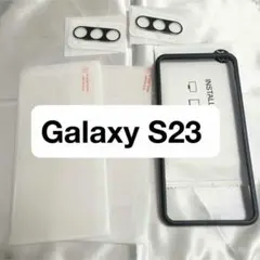 【2枚セット】Galaxy S23 ガラスフィルム カメラフィルム ガイド枠付き
