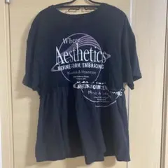LEPSIM ブラック Tシャツ
