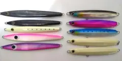 【美中古】太刀魚 メタルジグ 10個セット タチウオ ジギング