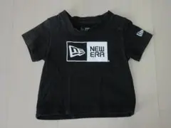 ★ユーズド★NEWERA ニューエラ ロゴ Tシャツ 黒【サイズ90】