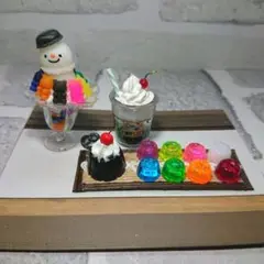【推しカフェ】スノーマンパフェとメンカラソーダ