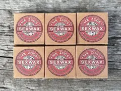 新品、SEX WAX 6個セット サーフィン ワックス レッドラベル